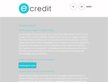 Tablet Screenshot of ecredit.de